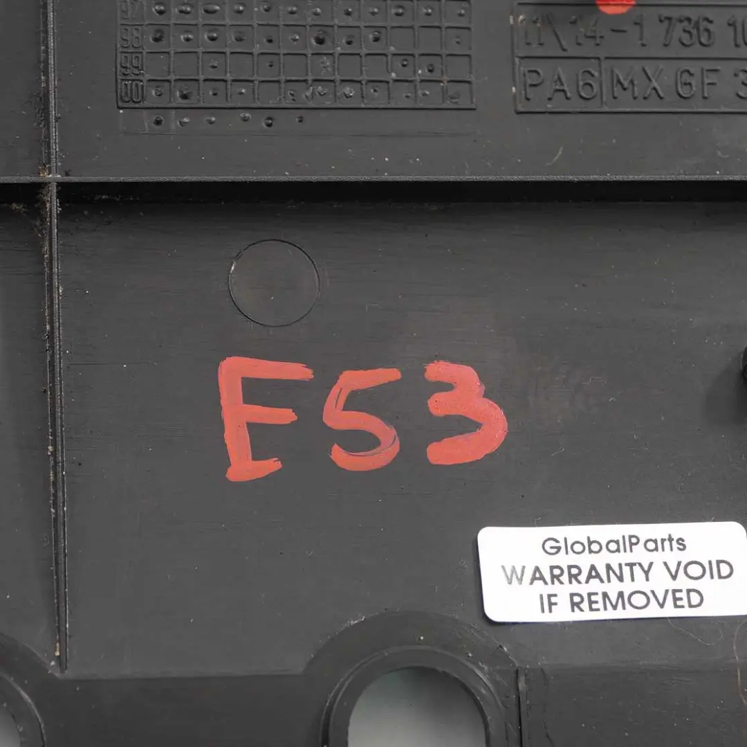 Abdeckung Motorblock M62 Benzinmotor 1114 für BMW E38 E39 E53 mit Teilenummer 1736106 BMW E38 E39 E53 Abdeckung Motorblock M62 Benzinmotor 1114 - SKU 1736106 - Teilenummer 1736106