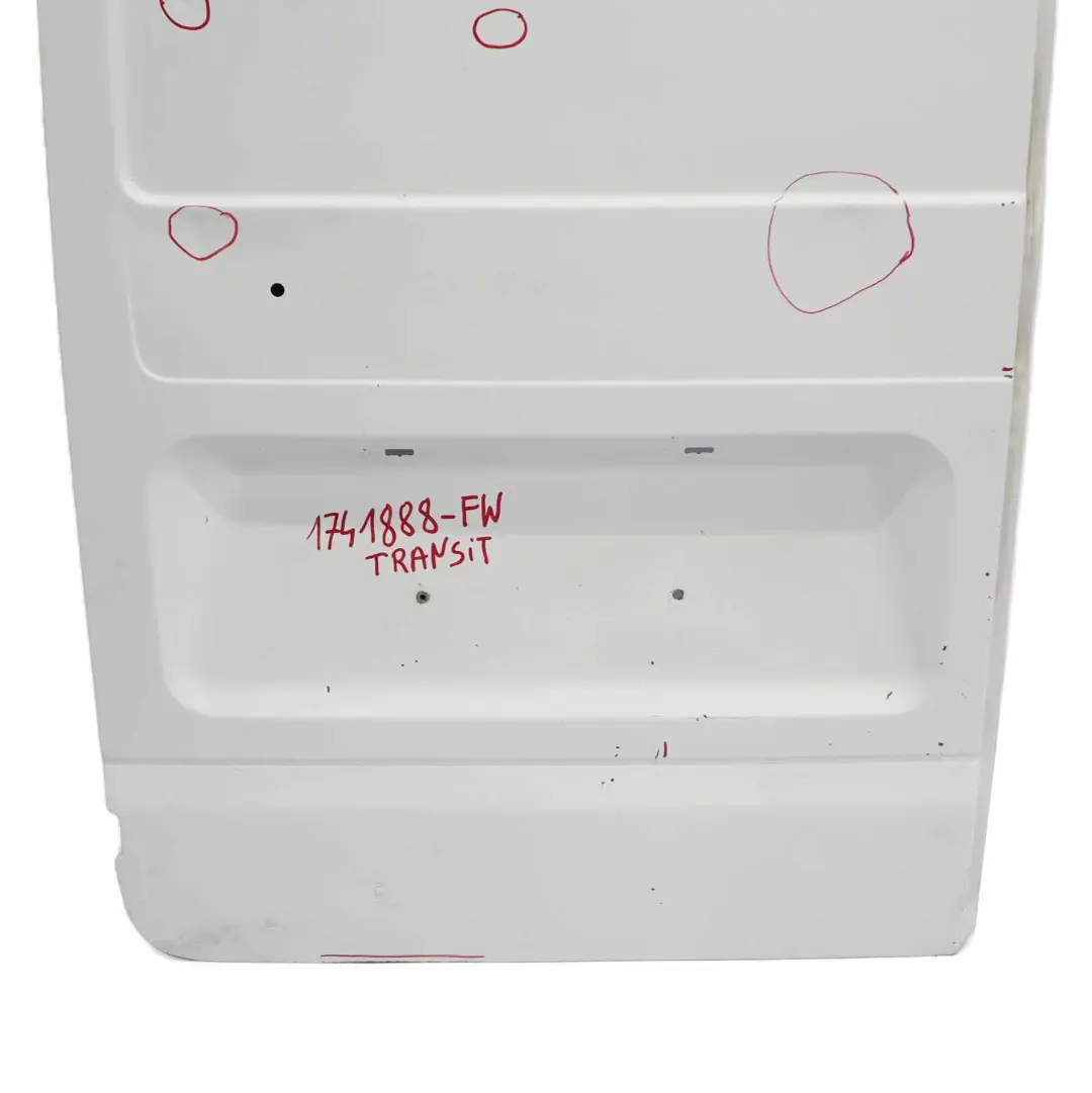 Door Left N/S Boot Trunk Lid Tailgate Frozen White - Z2 to Ford Transit Mk7 Rear with Part number 1741888 Ford Transit Mk7 Rear Door Left N/S Boot Trunk Lid Tailgate Frozen White - Z2 - SKU 1741888-FW - Part number 1741888