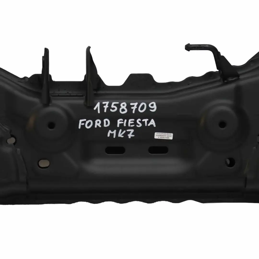 Subchasis delantero Cuna Eje Viga de montaje Soporte del motor para Ford Fiesta Mk7 con número de pieza 1758709 Ford Fiesta Mk7 Subchasis delantero Cuna Eje Viga de montaje Soporte del motor - SKU 1758709 - Número de pieza 1758709