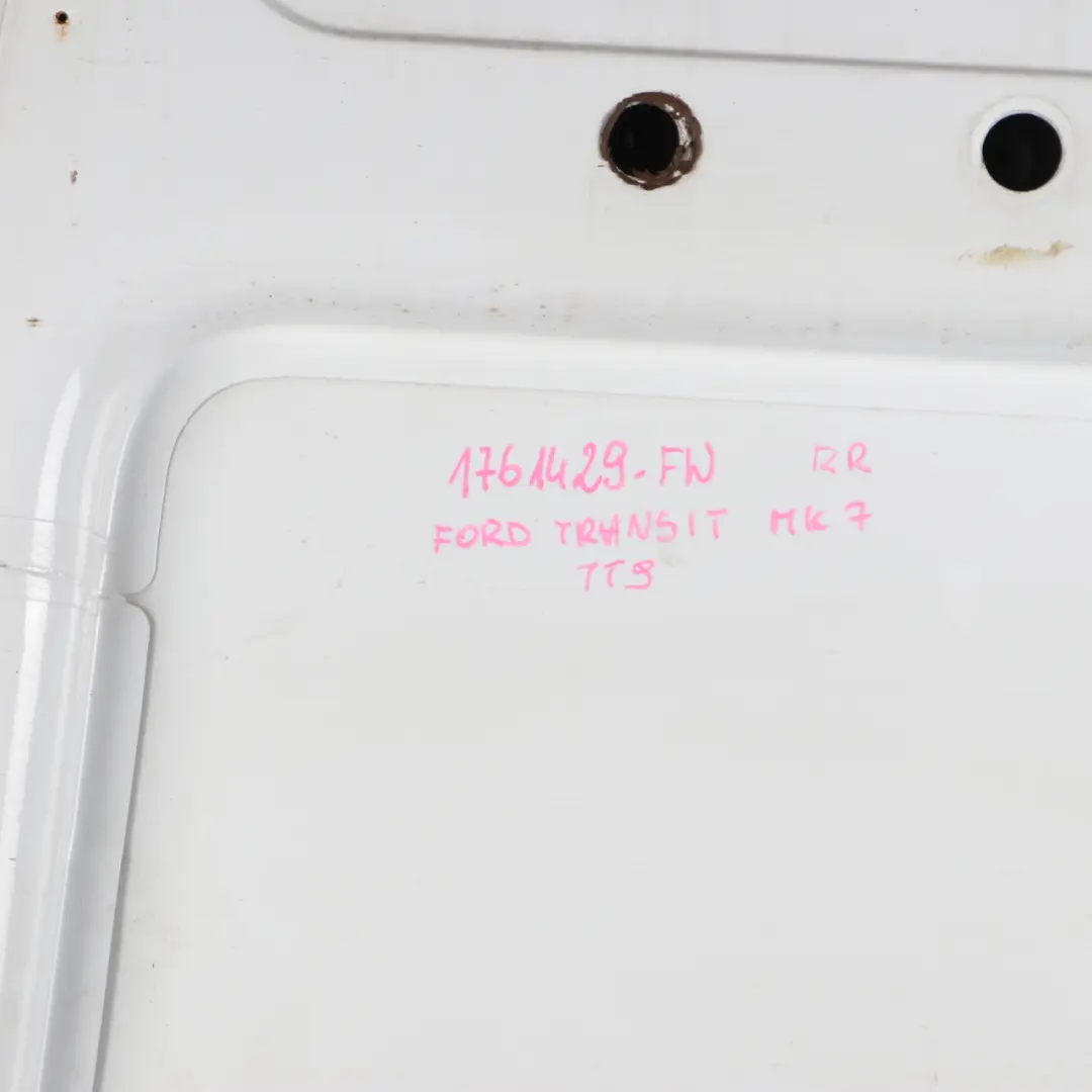 Door Right O/S Boot Trunk Lid Tailgate Frozen White - Z2 to Ford Transit MK7 Rear with Part number 1761429 Ford Transit MK7 Rear Door Right O/S Boot Trunk Lid Tailgate Frozen White - Z2 - SKU 1761429-FW - Part number 1761429