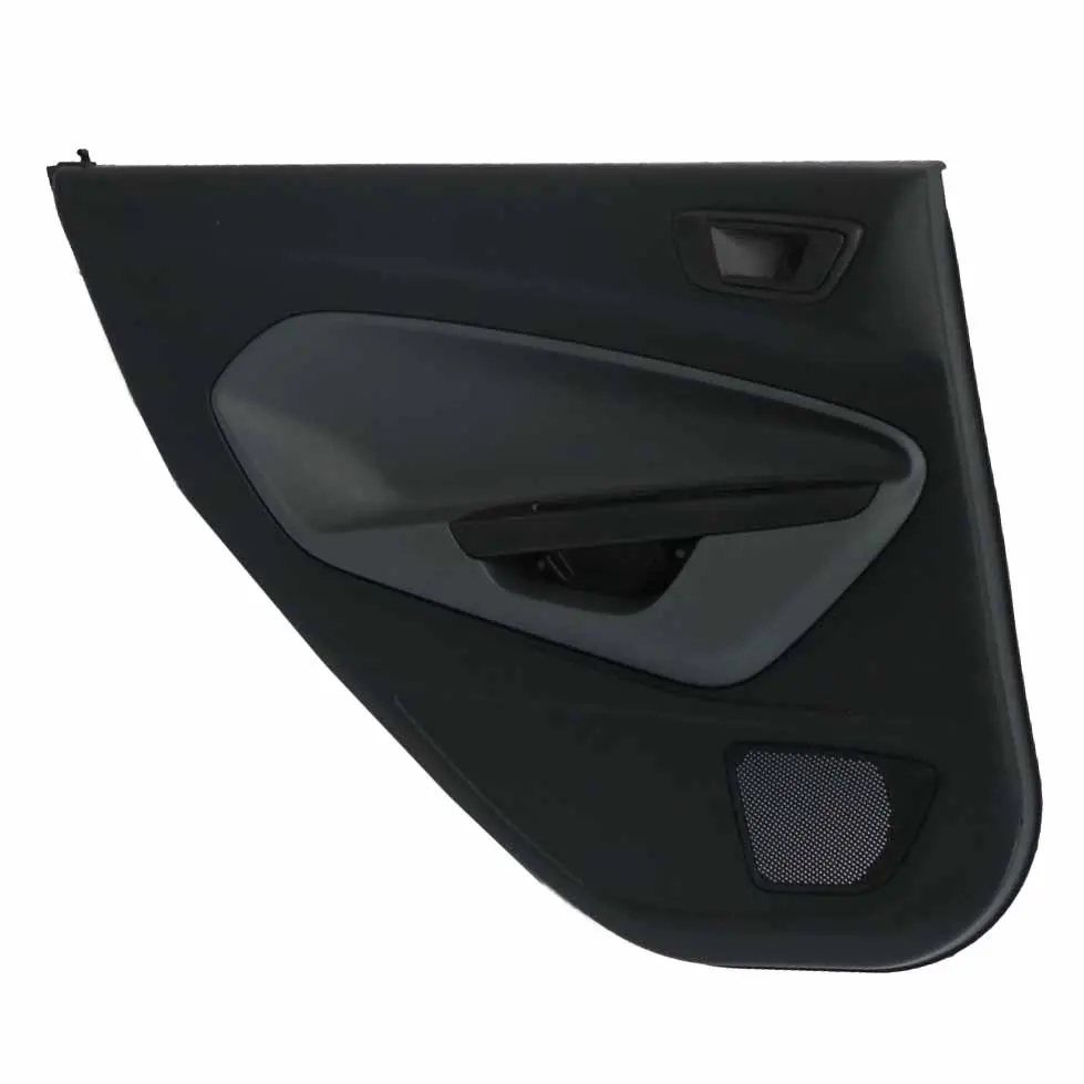 Ford Fiesta Scheda Porta Posteriore Sinistra Rivestimento Pannello Trim Nero
