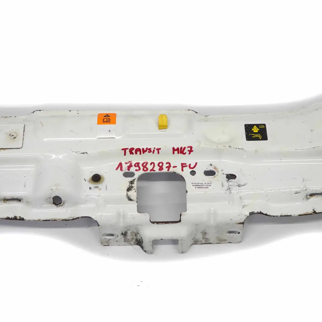 Front Slam Panel Beam Radiator Cowling Frozen White Z2 to Ford Transit MK7 with Part number 1798287 Ford Transit MK7 Front Slam Panel Beam Radiator Cowling Frozen White Z2 - SKU 1798287-FW - Part number 1798287