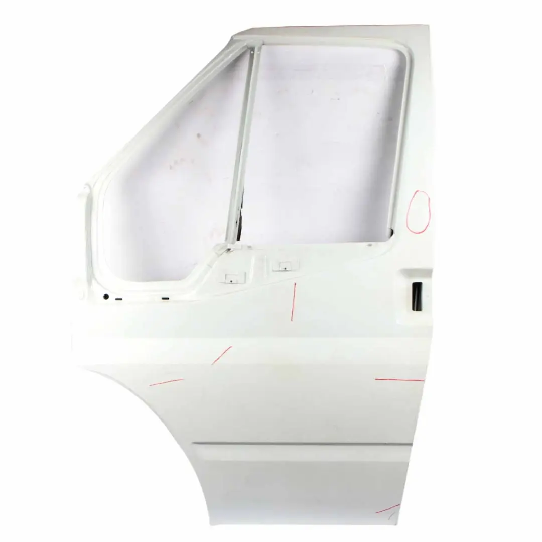 Front Door Left N/S Door Cover Shell Frozen White - Z2 to Ford Transit Mk7 with Part number 1848340 Ford Transit Mk7 Front Door Left N/S Door Cover Shell Frozen White - Z2 - SKU 1848340-FW1 - Part number 1848340