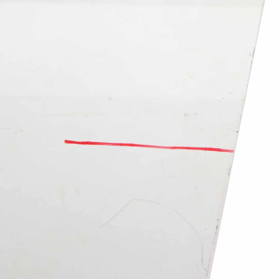 Front Door Left N/S Door Cover Shell Frozen White - Z2 to Ford Transit Mk7 with Part number 1848340 Ford Transit Mk7 Front Door Left N/S Door Cover Shell Frozen White - Z2 - SKU 1848340-FW1 - Part number 1848340