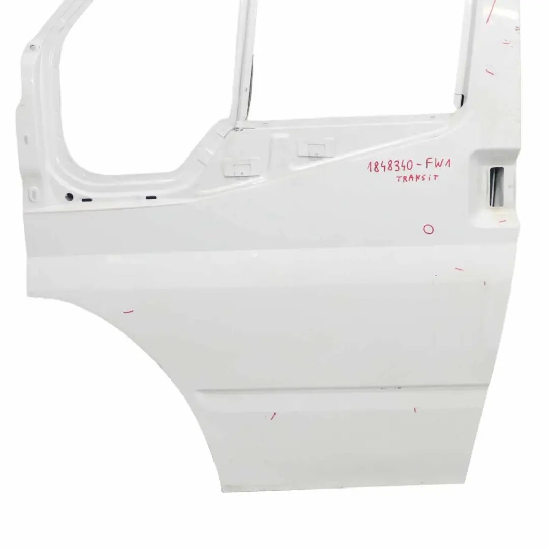 Front Door Left N/S Door Cover Shell Frozen White - Z2 to Ford Transit Mk7 with Part number 1848340 Ford Transit Mk7 Front Door Left N/S Door Cover Shell Frozen White - Z2 - SKU 1848340-FW2 - Part number 1848340