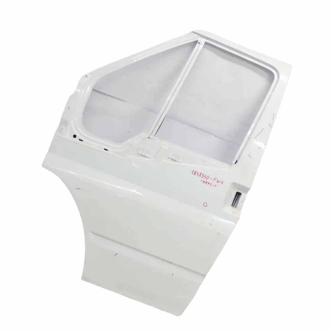 Front Door Left N/S Door Cover Shell Frozen White - Z2 to Ford Transit Mk7 with Part number 1848340 Ford Transit Mk7 Front Door Left N/S Door Cover Shell Frozen White - Z2 - SKU 1848340-FW2 - Part number 1848340