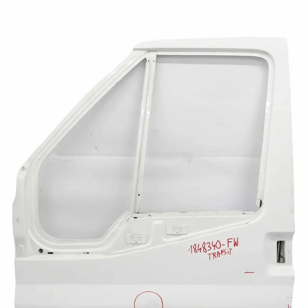 Front Door Left N/S Door Cover Shell Frozen White - Z2 to Ford Transit Mk7 with Part number 1848340 Ford Transit Mk7 Front Door Left N/S Door Cover Shell Frozen White - Z2 - SKU 1848340-FW - Part number 1848340