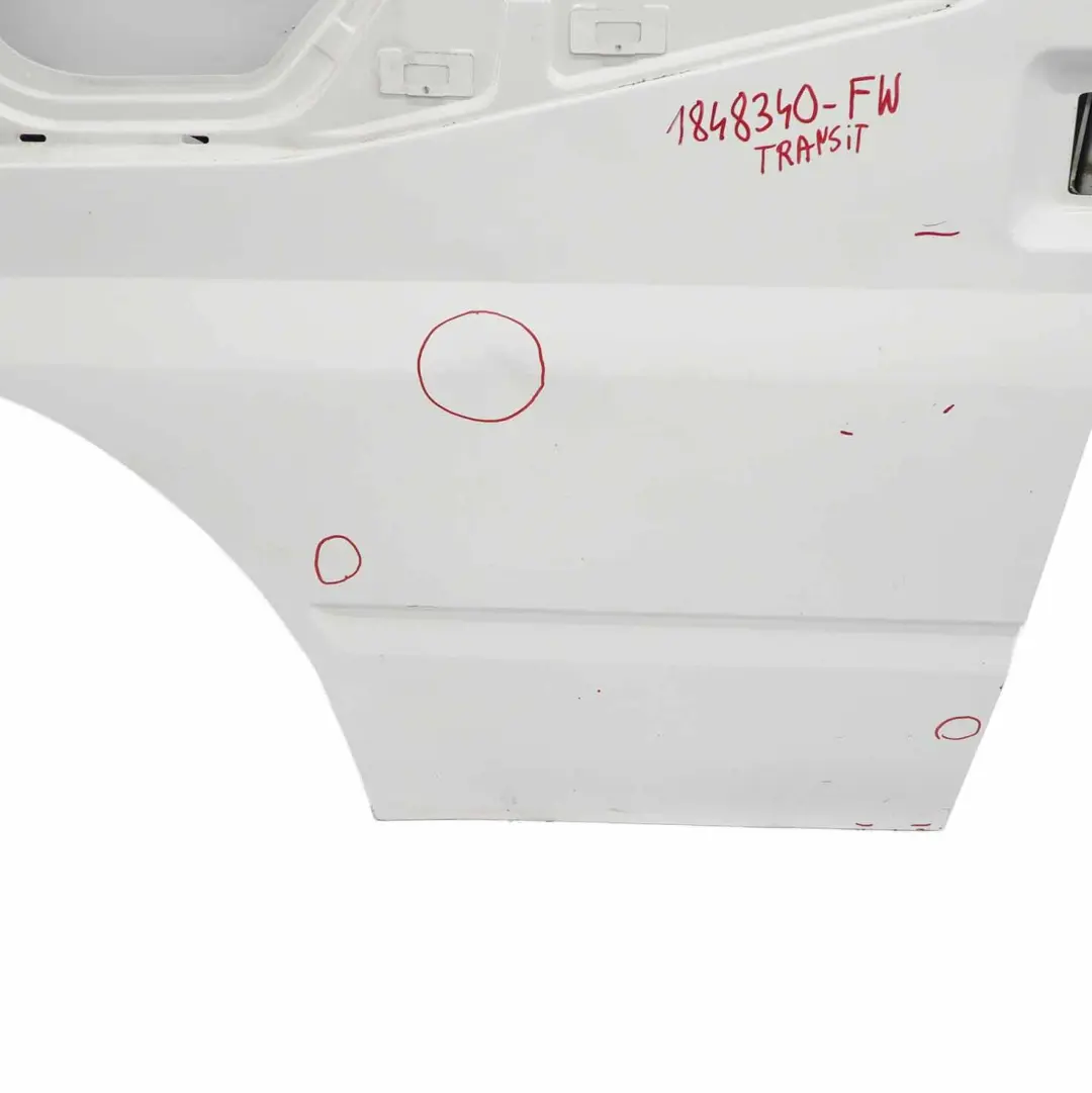 Front Door Left N/S Door Cover Shell Frozen White - Z2 to Ford Transit Mk7 with Part number 1848340 Ford Transit Mk7 Front Door Left N/S Door Cover Shell Frozen White - Z2 - SKU 1848340-FW - Part number 1848340