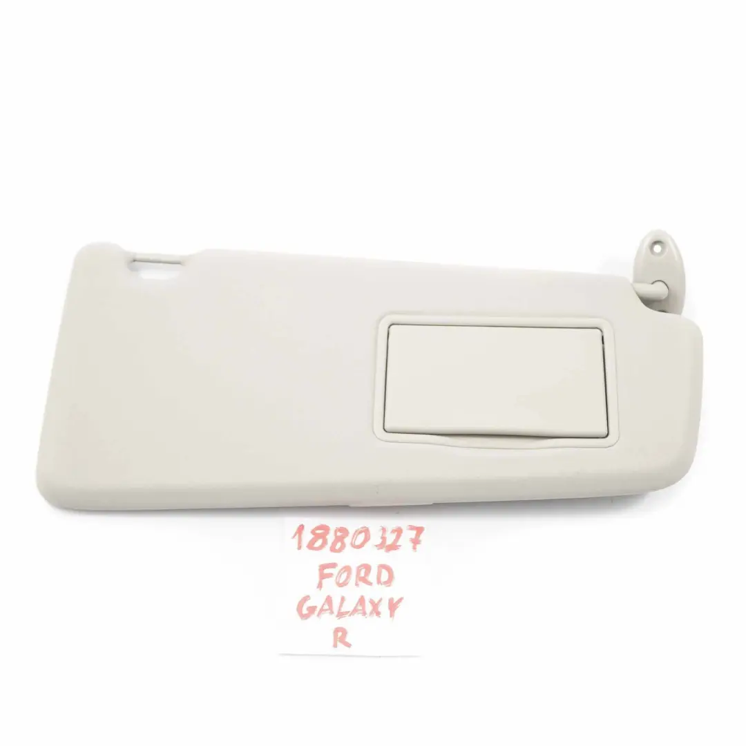 MK3 Parasol Cubierta Espejo Retrovisor Panel Derecho Gris para Ford Galaxy con número de pieza 1880327 Ford Galaxy MK3 Parasol Cubierta Espejo Retrovisor Panel Derecho Gris - SKU 1880327 - Número de pieza 1880327