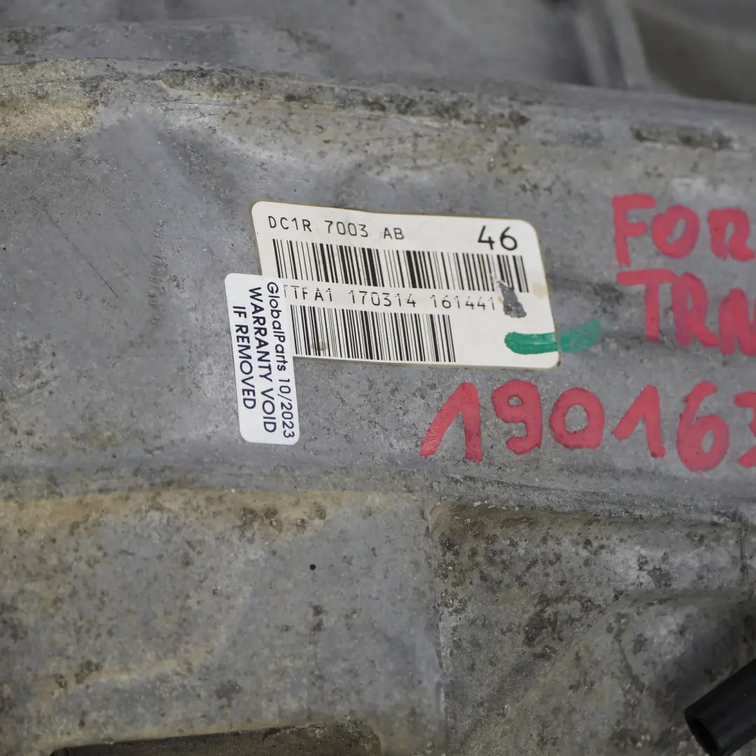 MK8 2.2 TDCi Manual Gearbox 6 Speed MT82 DC1R-7003-AB RWD WARRANTY to Ford Transit with Part number 1901635 Ford Transit MK8 2.2 TDCi Manual Gearbox 6 Speed MT82 DC1R-7003-AB RWD WARRANTY - SKU 1901635 - Part number 1901635