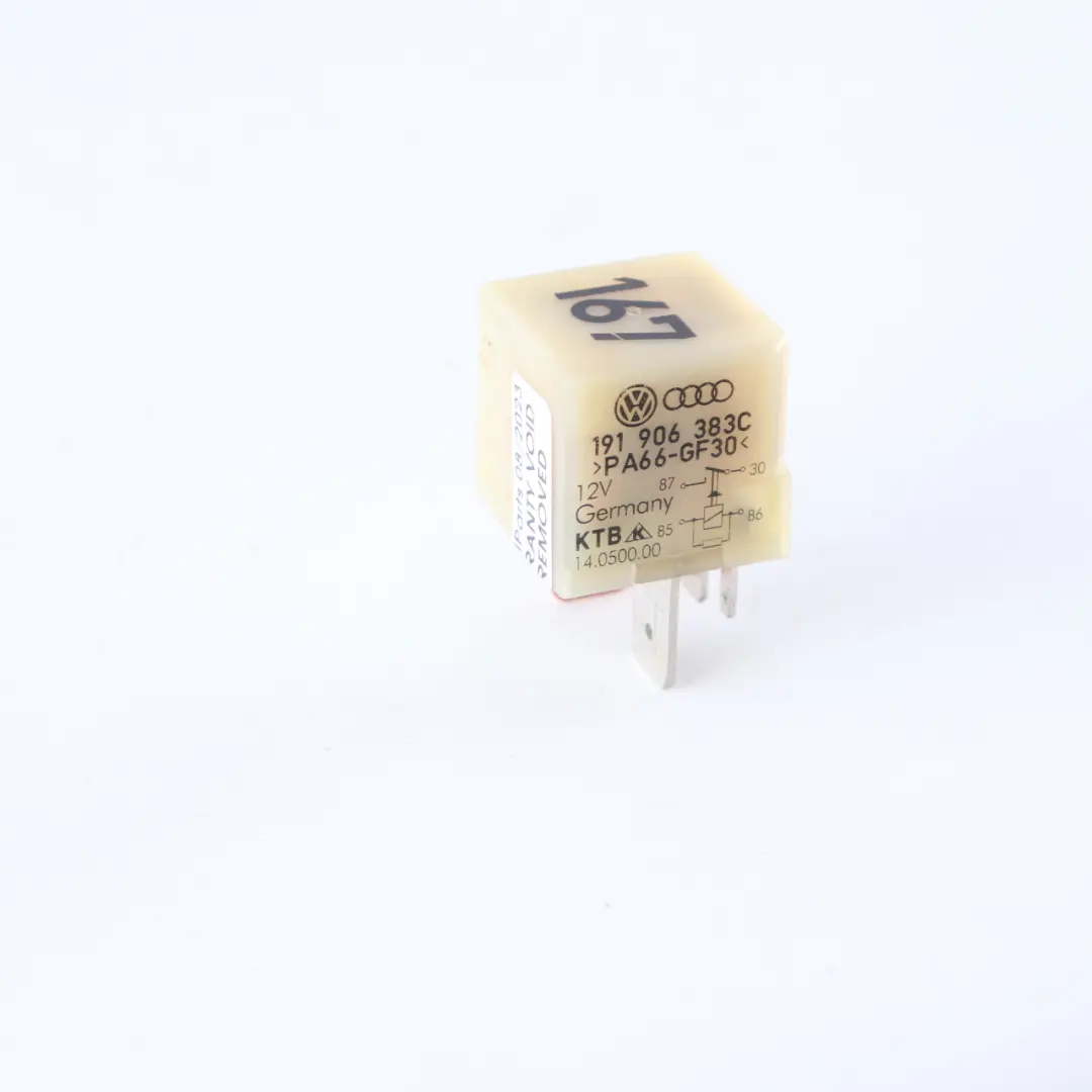 Audi VW Volkswagen Modulo Unità Relè Sedile 4 Pin - SKU 191906383C - Numero di parte 191906383C