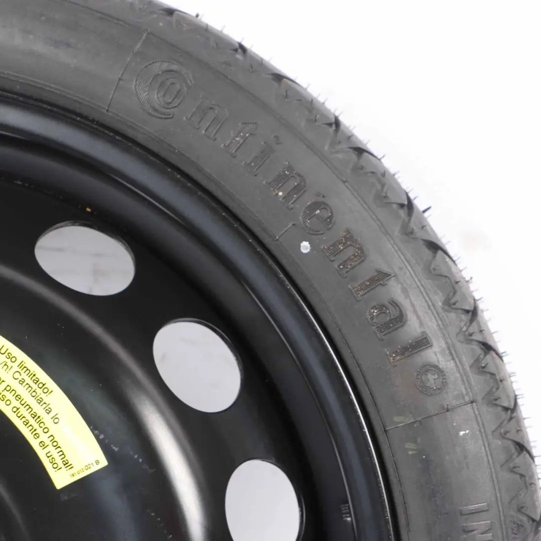 Audi TT 8N VW Golf 4 Steel Spare Wheel Tyre R18 3.5J ET:38 125/70 - SKU 1J0601027M - Part number 1J0601027M