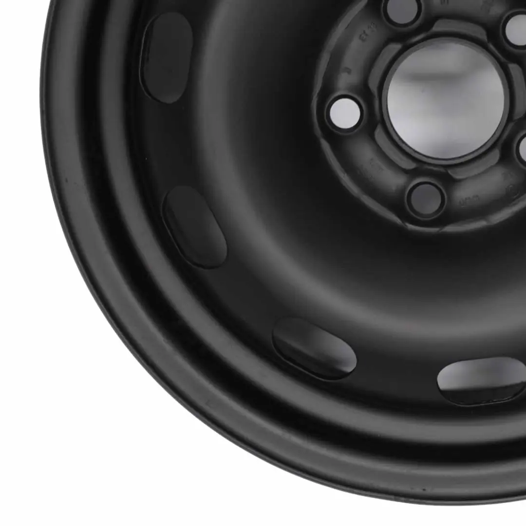 Ruota scorta VW Golf IV Cerchio in acciaio nero 14'' 6J ET:38 per con numero di parte 1J0601027N Ruota scorta VW Golf IV Cerchio in acciaio nero 14'' 6J ET:38 - SKU 1J0601027N-1 - Numero di parte 1J0601027N