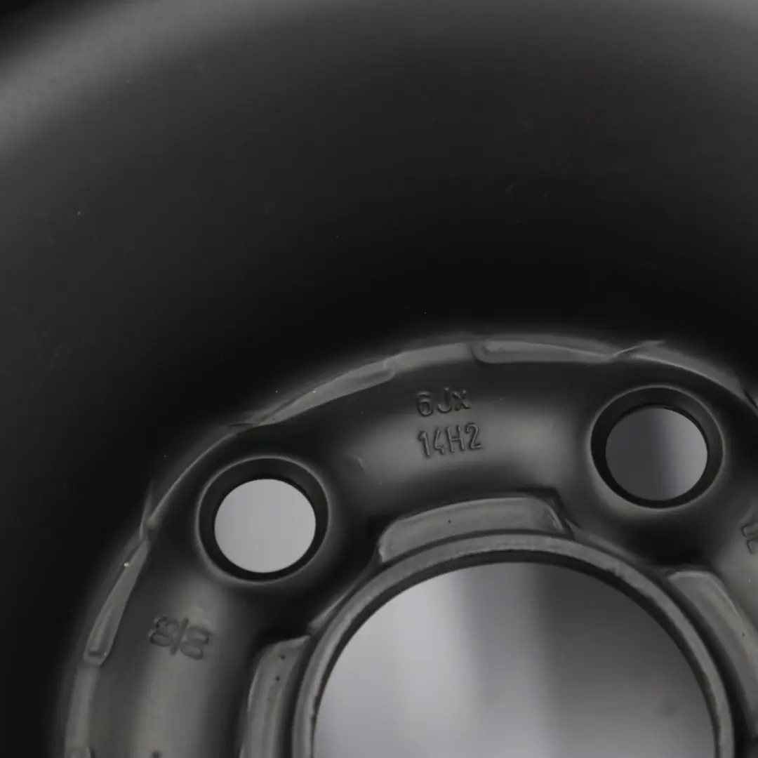 Spare Wheel VW Golf IV Steel Rim Black 14'' 6J ET:38 to with Part number 1J0601027N Spare Wheel VW Golf IV Steel Rim Black 14'' 6J ET:38 - SKU 1J0601027N-1 - Part number 1J0601027N