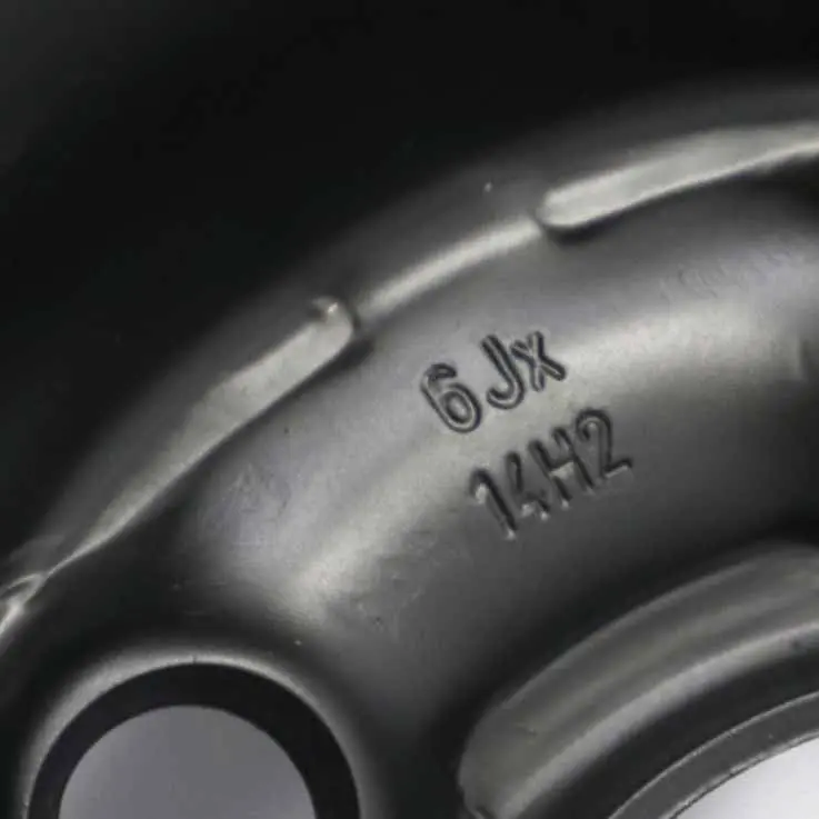  Ruota scorta VW Golf IV Cerchio in acciaio nero 14'' 6J ET:38 - SKU 1J0601027N-2 - Numero di parte 1J0601027N