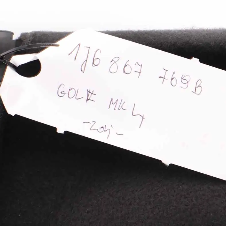 Parcel Shelf Compartment Trunk Load Cover Black to Volkswagen Golf 4 Hatchback Rear with Part number 1J6867769B Volkswagen Golf 4 Hatchback Rear Parcel Shelf Compartment Trunk Load Cover Black - SKU 1J6867769B - Part number 1J6867769B