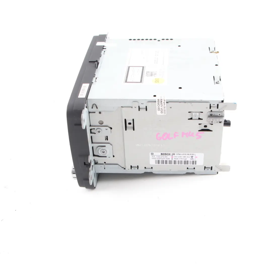 Radio Head Unit VW Volkswagen Golf 6 Passat B7 Media Player Unit to with Part number 1K0035186AQ Radio Head Unit VW Volkswagen Golf 6 Passat B7 Media Player Unit - SKU 1K0035186AQ - Part number 1K0035186AQ