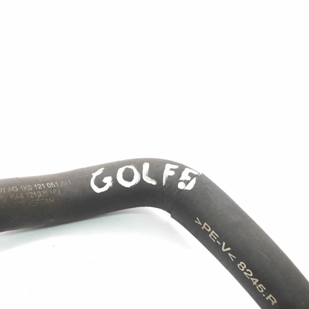 Wasserschlauch Kühler Kühlmittelleitung für Volkswagen VW Golf V mit Teilenummer 1K0121051AH Volkswagen VW Golf V Wasserschlauch Kühler Kühlmittelleitung - SKU 1K0121051AH - Teilenummer 1K0121051AH