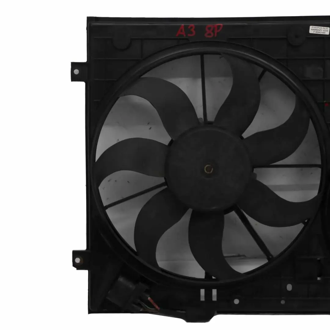 Audi A3 8P Radiatore del motore Diesel Radiatore Ventola del liquido - SKU 1K0121207AA - Numero di parte 1K0121207AA