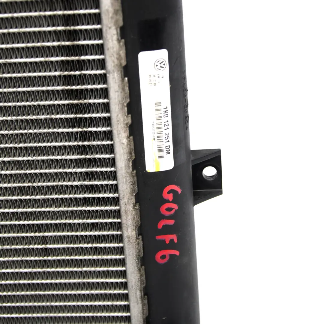 VW Volkswagen Golf 6 Radiador Motor Refrigeración Unidad de Agua - SKU 1K0121251DM - Número de pieza 1K0121251DM