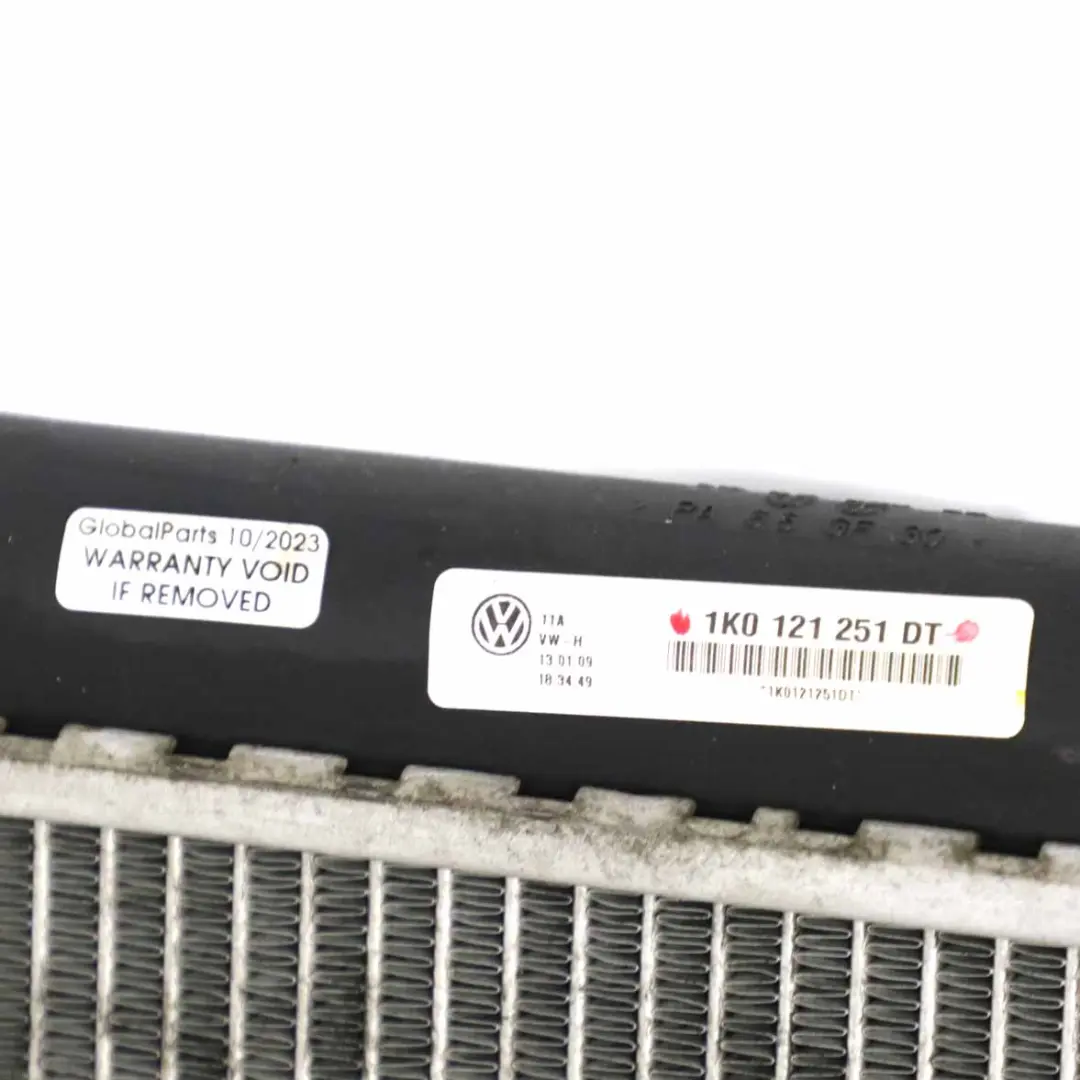 Radiator Engine Cooling Coolant Unit to Volkswagen VW Golf 5 with Part number 1K0121251DT Volkswagen VW Golf 5 Radiator Engine Cooling Coolant Unit - SKU 1K0121251DT - Part number 1K0121251DT