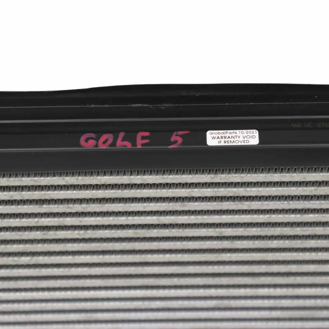 VW Golf 5 Intercooler Refroidisseur d'air de charge Radiateur - SKU 1K0121345N - Numéro de pièce 1K0121345N