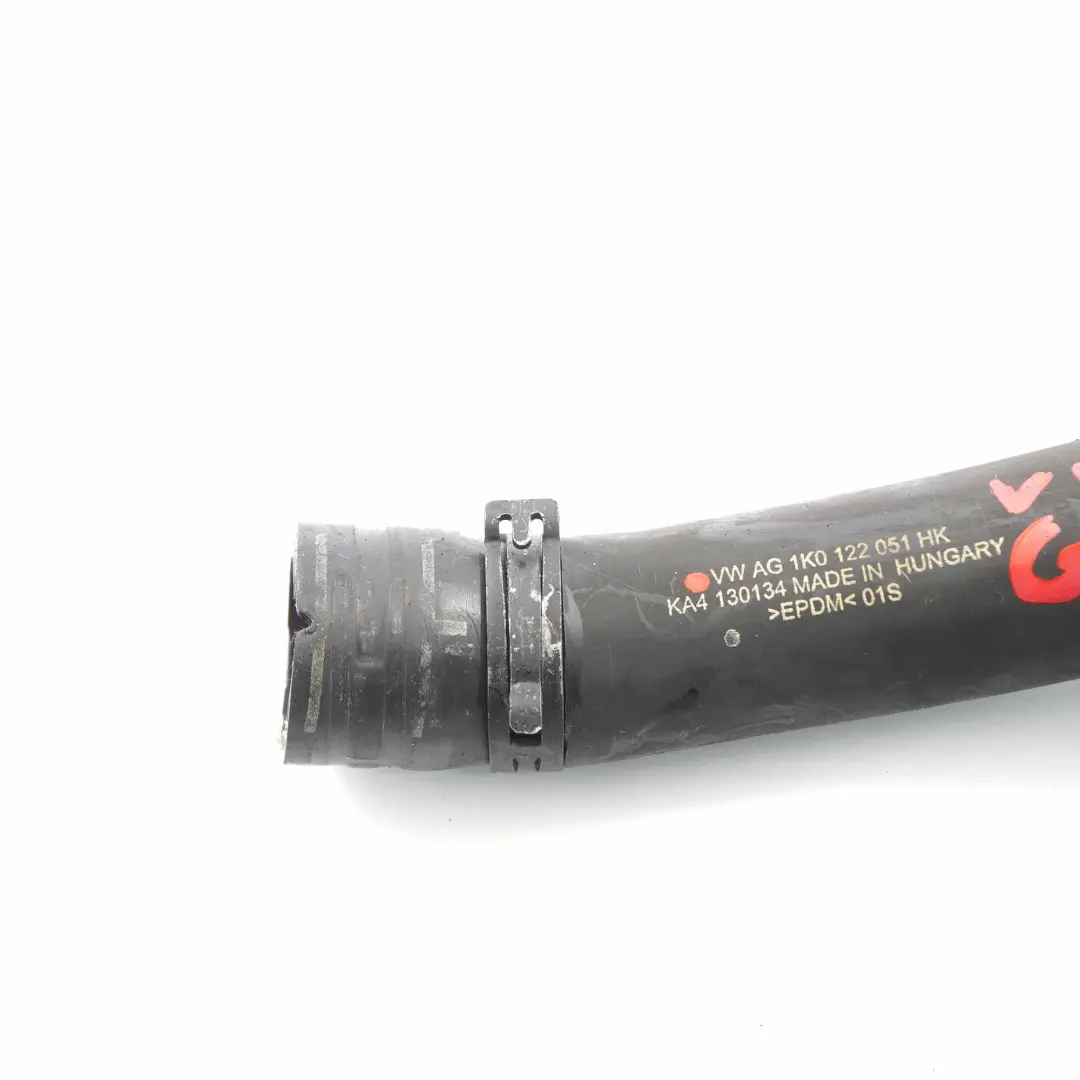 VW Volkswagen Golf 5 6 1.6 2.0 TDI Water Hose Coolant Pipe Line - SKU 1K0122051HK - Part number 1K0122051HK