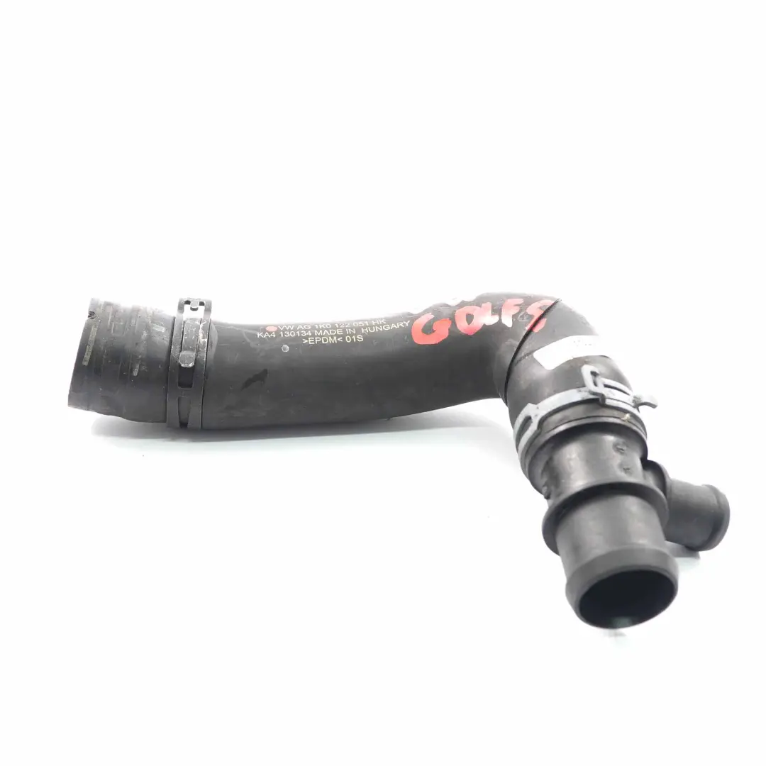Manguera agua Tubería refrigerante para Volkswagen Golf 5 6 1.6 2.0 TDI con número de pieza 1K0122051HK Volkswagen Golf 5 6 1.6 2.0 TDI Manguera agua Tubería refrigerante - SKU 1K0122051HK - Número de pieza 1K0122051HK