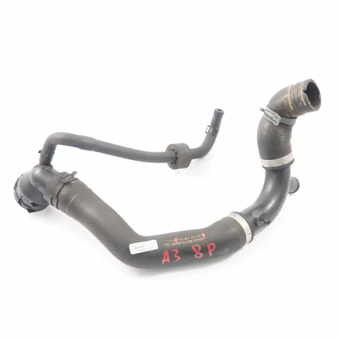 Manguera agua radiador Tubería Línea para VW Golf 6 Audi A3 8P 1.6 TDI con número de pieza 1K0122101JR VW Golf 6 Audi A3 8P 1.6 TDI Manguera agua radiador Tubería Línea - SKU 1K0122101JR - Número de pieza 1K0122101JR