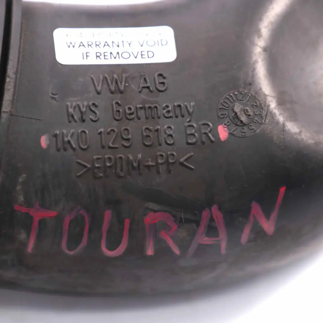 Volkswagen VW Touran Lufteinlassrohr Rohr - SKU 1K0129618BR - Teilenummer 1K0129618BR