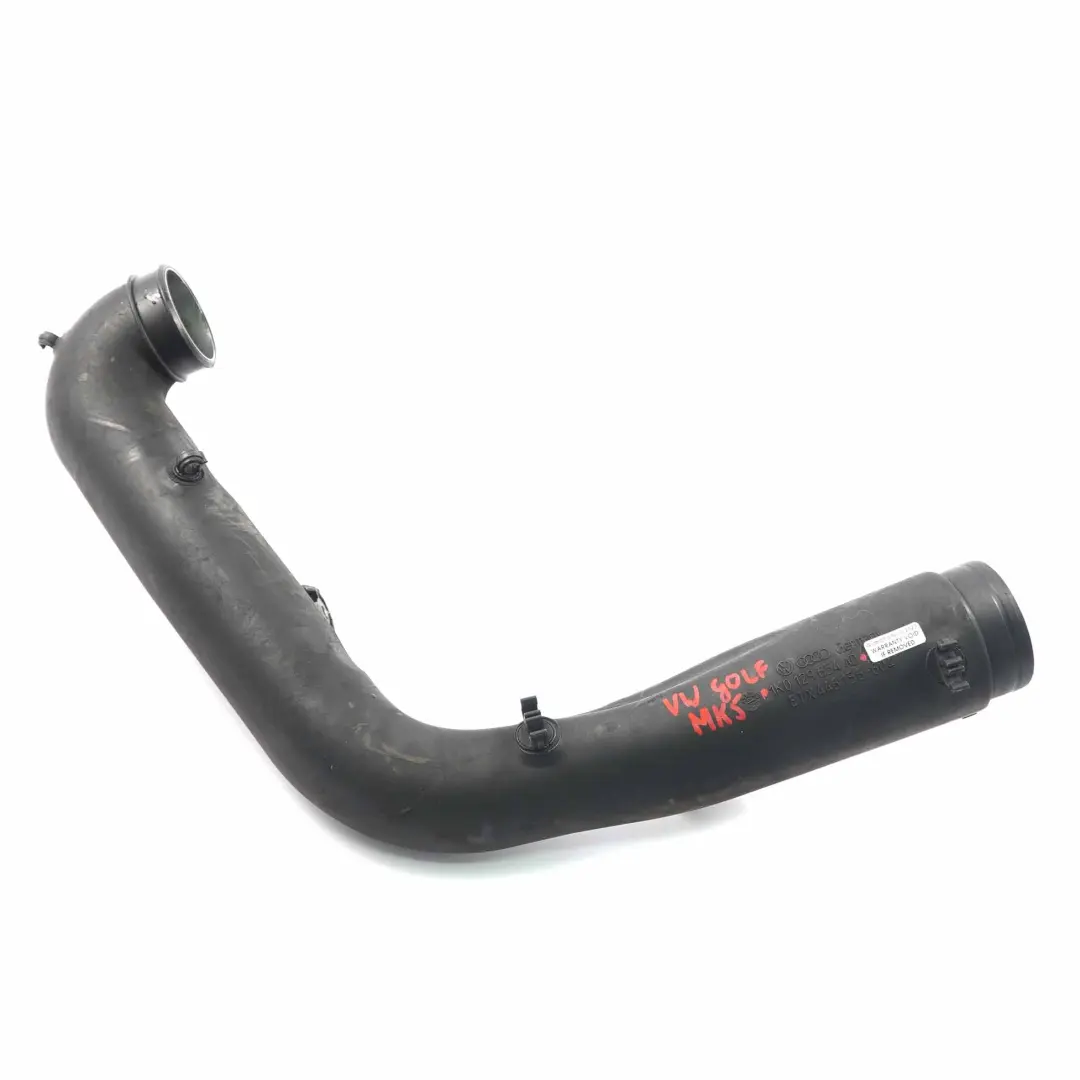 VW Golf MK5 1.9 TDI Charge Pipe Intercooler Pipe Air Intake Hose - SKU 1K0129654AD - Part number 1K0129654AD