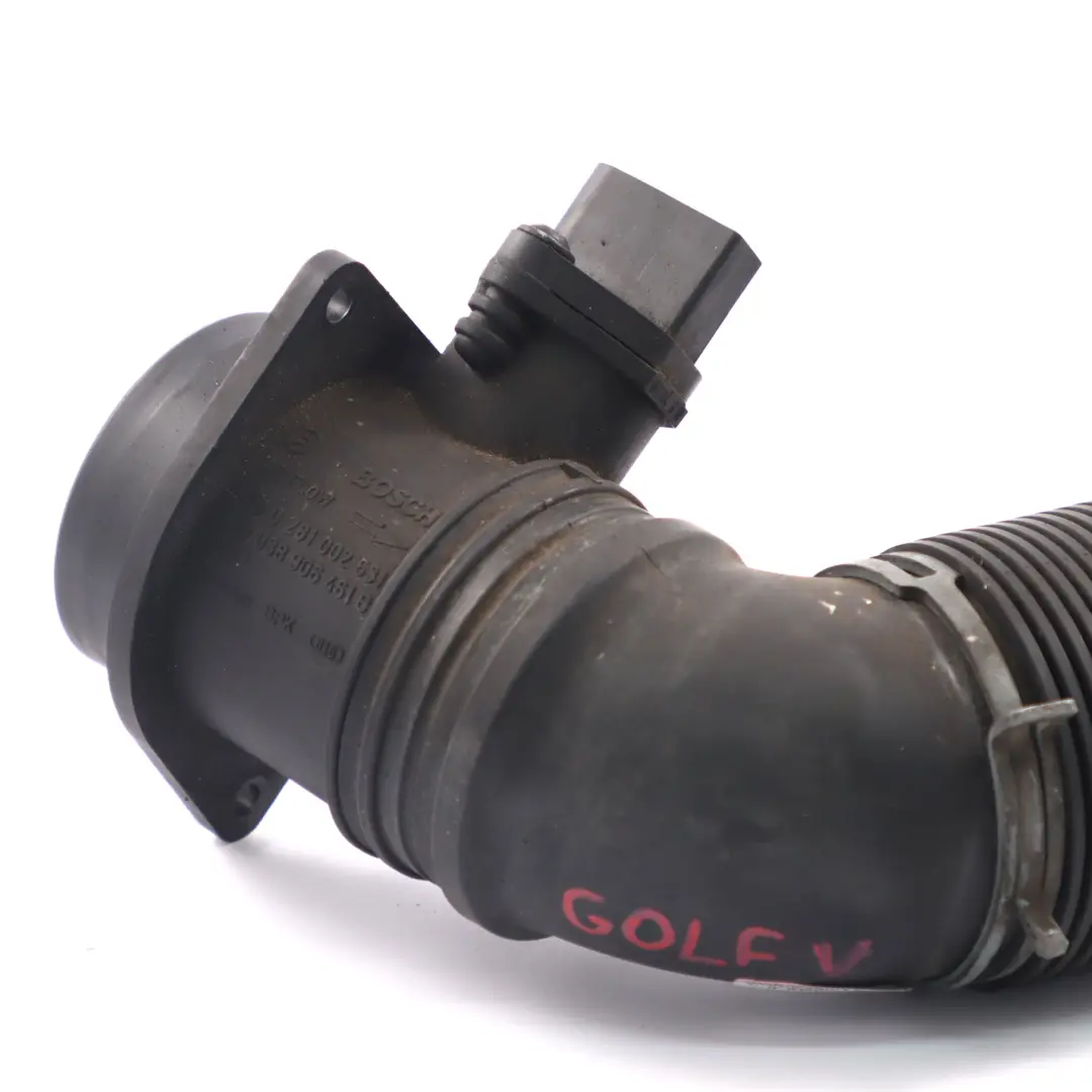 VW Audi Seat 1.9 TDI Air Intake Suction Hose Maf Sensor W/ Housing - SKU 1K0129684B-1 - Part number 1K0129684B