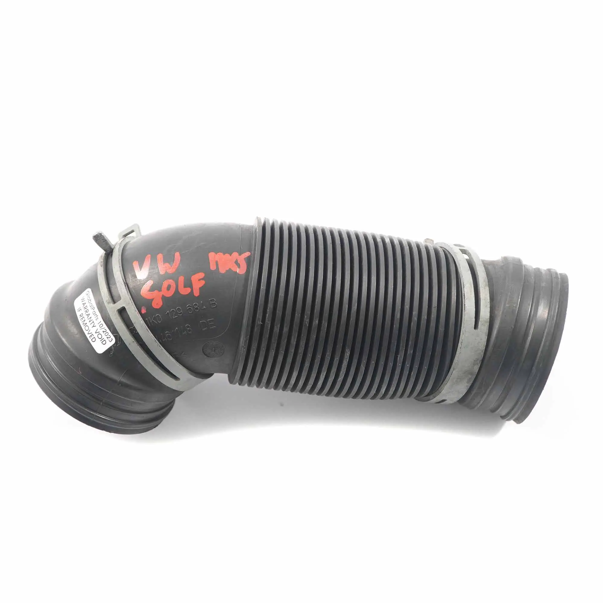 VW Volkswagen Golf 5 1.9 TDI Tubo di aspirazione dell'aria Linea tubi 1K0129684B