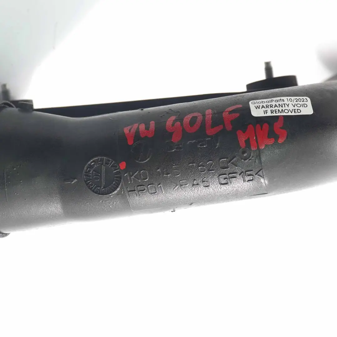 Rura Intercoolera do Audi A3 8P VW Golf 5 1.9 TDI o numerze 1K0145762CK Audi A3 8P VW Golf 5 1.9 TDI Rura Intercoolera - SKU 1K0145762CK - Numer Części 1K0145762CK