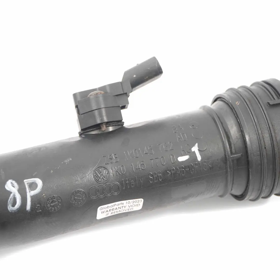 Intake Pipe Audi A3 8P Passat B6 2.0 TDI Turbo Intercooler Hose to Air with Part number 1K0145770D Air Intake Pipe Audi A3 8P Passat B6 2.0 TDI Turbo Intercooler Hose - SKU 1K0145770D-1 - Part number 1K0145770D