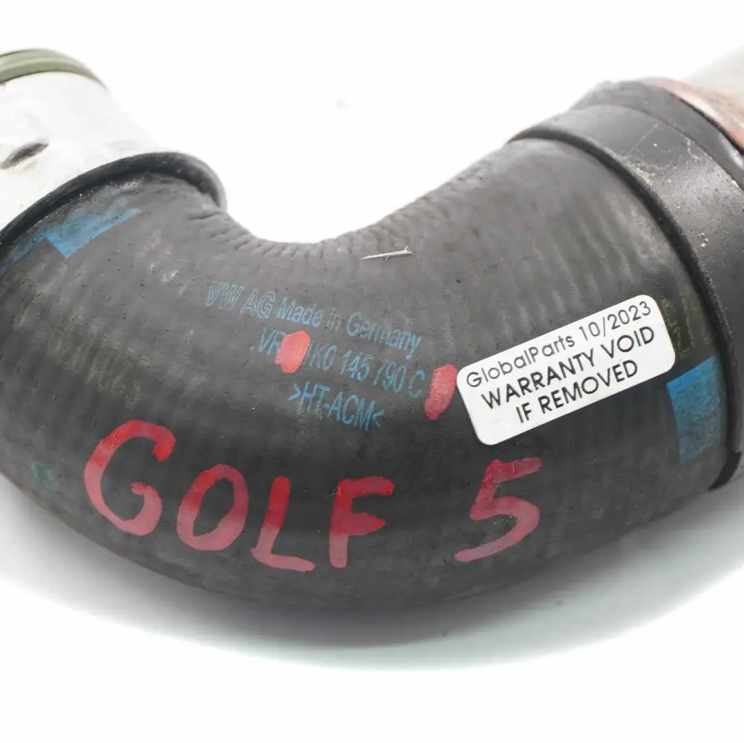 Przewód Rura Intercoolera Diesel do Volkswagen Golf V o numerze 1K0145790C Volkswagen Golf V Przewód Rura Intercoolera Diesel - SKU 1K0145790C - Numer Części 1K0145790C