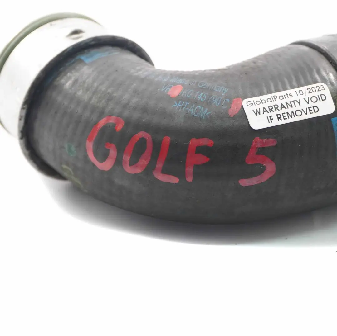 Przewód Rura Intercoolera Diesel do Volkswagen Golf V o numerze 1K0145790C Volkswagen Golf V Przewód Rura Intercoolera Diesel - SKU 1K0145790C - Numer Części 1K0145790C