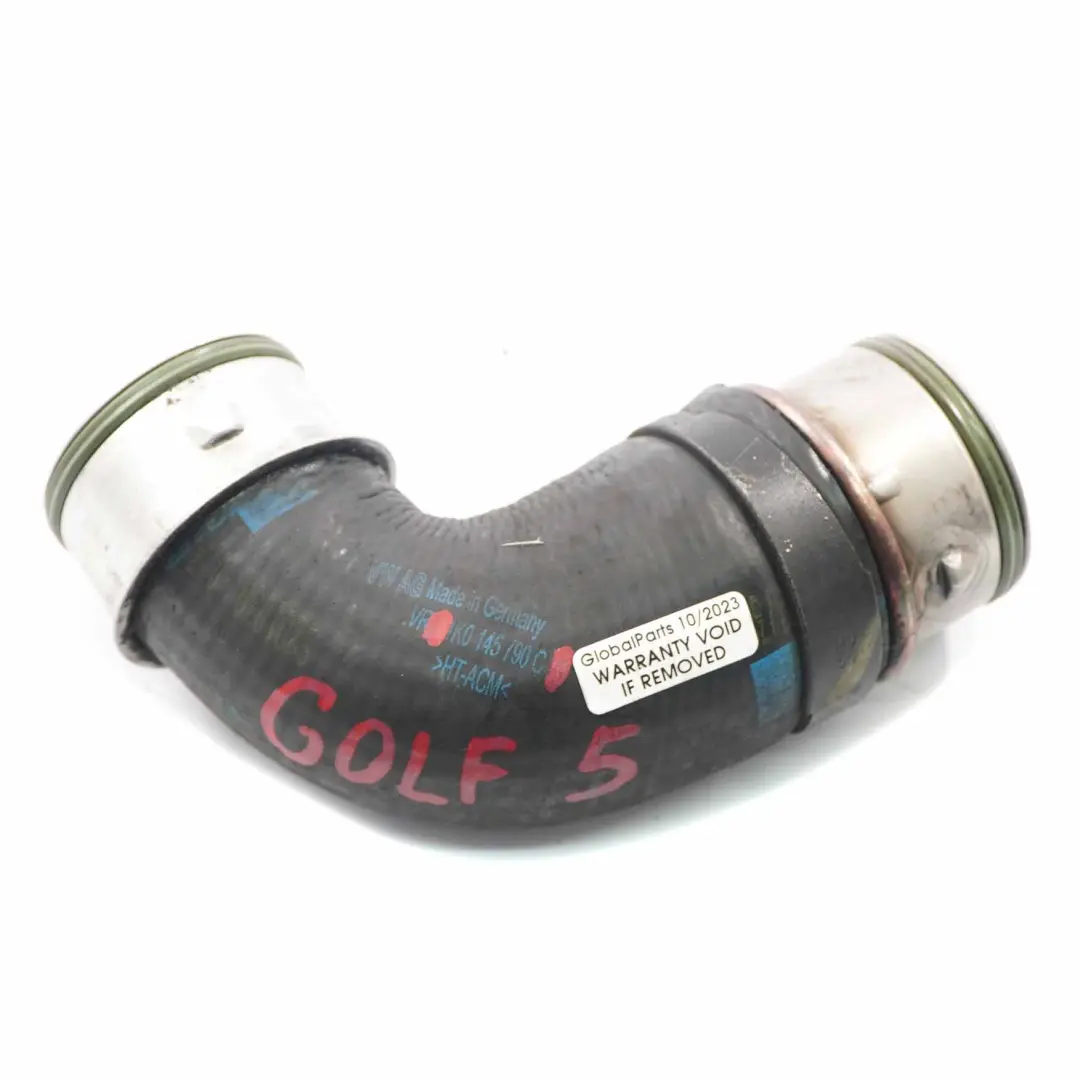 Mk5 V 1.6 TDI Turbo Intercooler Tuyau d'arrosage pour Volkswagen VW Golf à propos du numéro de pièce 1K0145790C Volkswagen VW Golf Mk5 V 1.6 TDI Turbo Intercooler Tuyau d'arrosage - SKU 1K0145790C - Numéro de pièce 1K0145790C