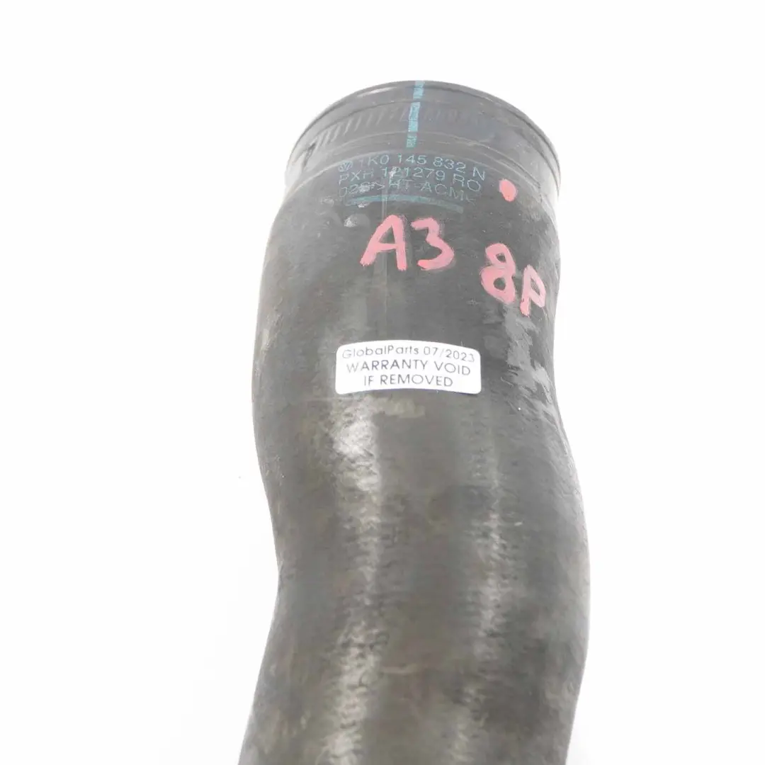 Audi A3 8P 2.0 TDI Turbo Intercooler Air Intake Pipe Hose Line - SKU 1K0145832N - Part number 1K0145832N