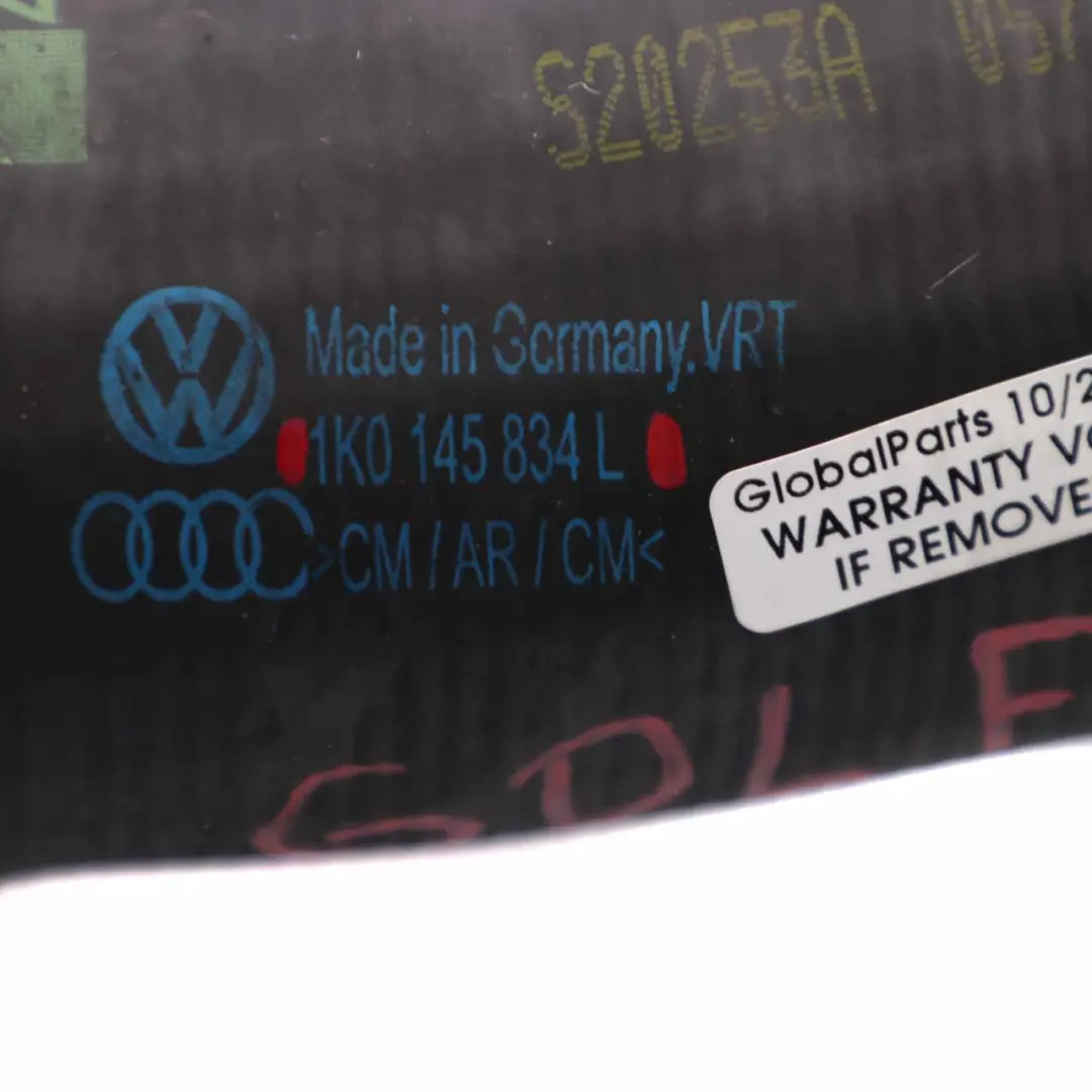VW Golf MK 5 2.0 TDI Turbo Intercooler Air Intake Pipe Hose Line - SKU 1K0145834L - Part number 1K0145834L