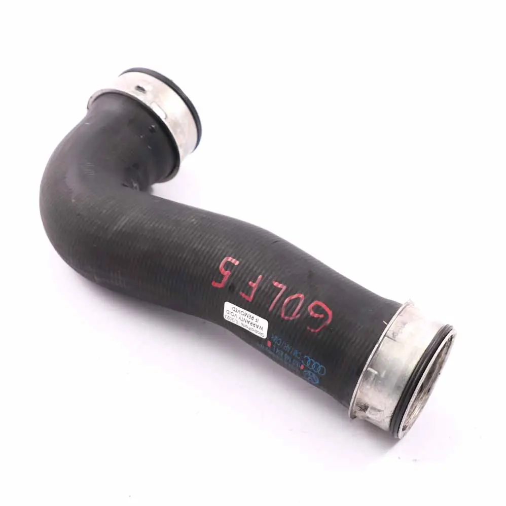 Intake Pipe Hose Line to VW Golf MK 5 2.0 TDI Turbo Intercooler Air with Part number 1K0145834L VW Golf MK 5 2.0 TDI Turbo Intercooler Air Intake Pipe Hose Line - SKU 1K0145834L - Part number 1K0145834L