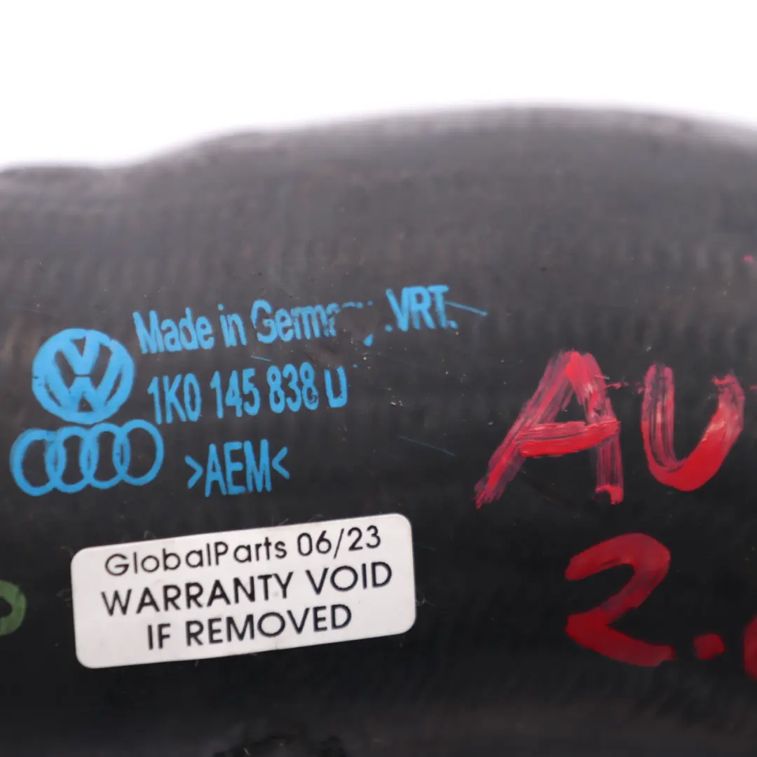 Audi A4 Intake Hose 2.0 TDI Air Charge Intercooler Pipe Line - SKU 1K0145838D - Part number 1K0145838D