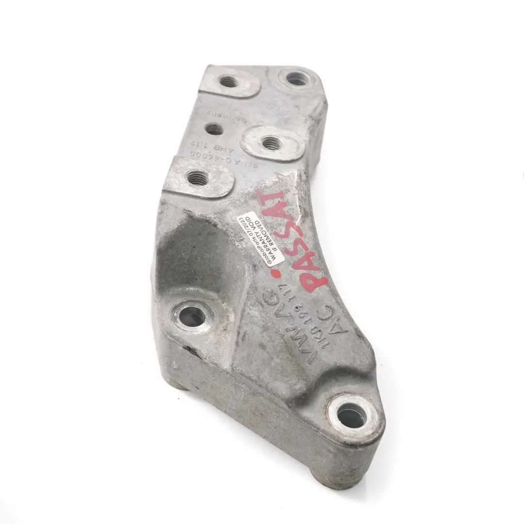  Soporte caja cambios Volkswagen Passat B6 Soporte transmisión manual - SKU 1K0199117 - Número de pieza 1K0199117