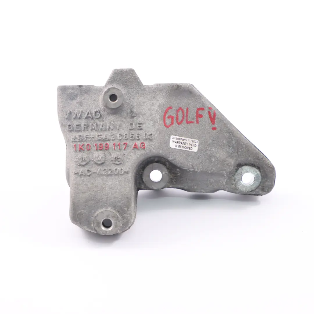 Support de boîte de vitesses moteur pour Volkswagen Golf 5 Audi A3 8P à propos du numéro de pièce 1K0199117AG Volkswagen Golf 5 Audi A3 8P Support de boîte de vitesses moteur - SKU 1K0199117AG - Numéro de pièce 1K0199117AG