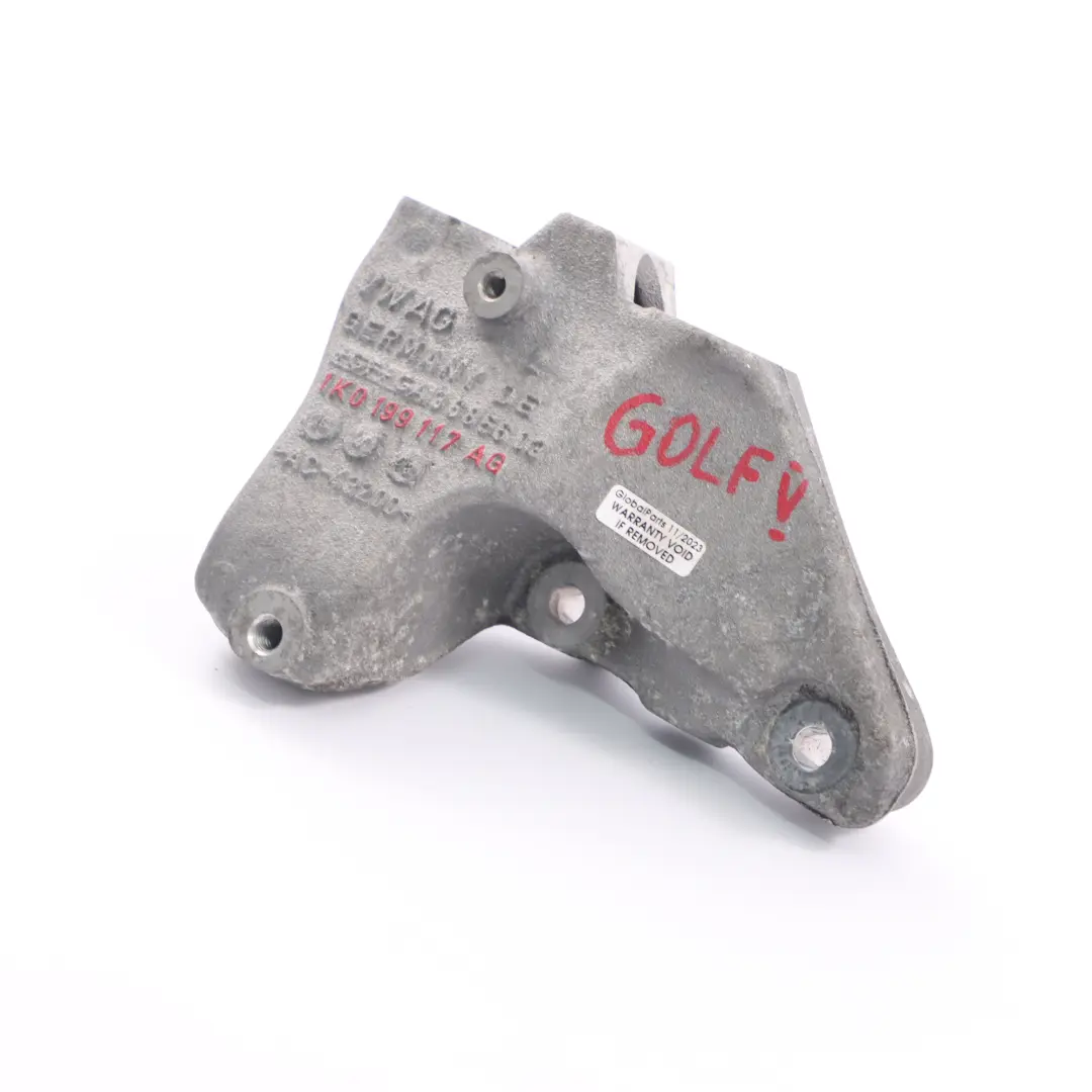 Łapa Wspornik Skrzyni Biegów do Volkswagen Golf 5 Audi A3 8P o numerze 1K0199117AG Volkswagen Golf 5 Audi A3 8P Łapa Wspornik Skrzyni Biegów - SKU 1K0199117AG - Numer Części 1K0199117AG