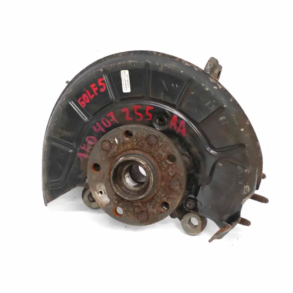 VW Golf 5 Radträger vorne links Radaufhängung Achsschenkel - SKU 1K0407255AA - Teilenummer 1K0407255AA