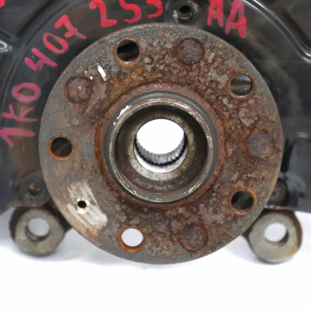 VW Golf 5 Wheel Carrier Front Left N/S Suspension Hub Mount Knuckle - SKU 1K0407255AA - Part number 1K0407255AA
