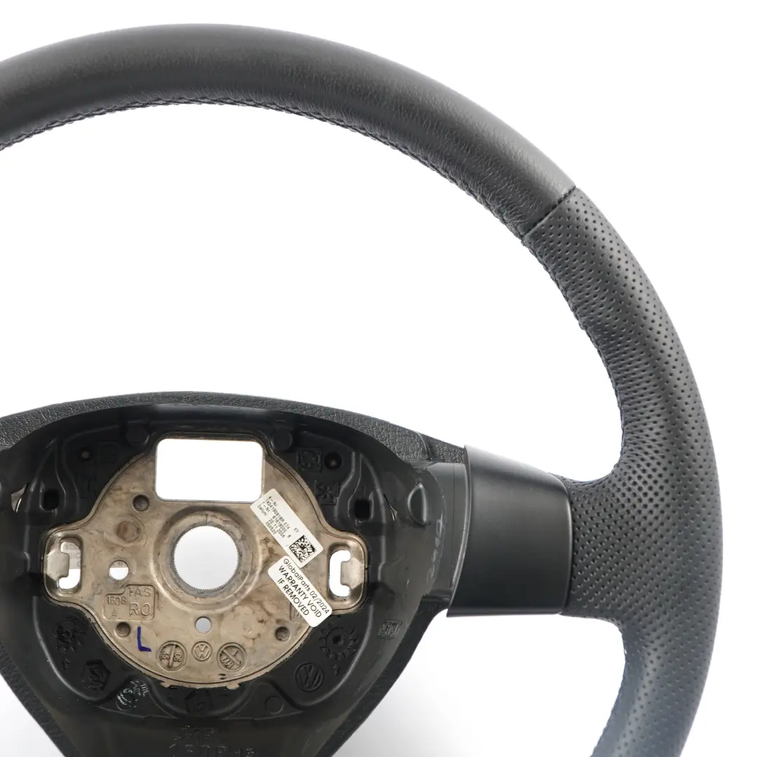 VW Volkswagen Passat B6 NEW Black Leather Steering Wheel - SKU 1K0419091BR-1 - Part number 1K0419091BR
