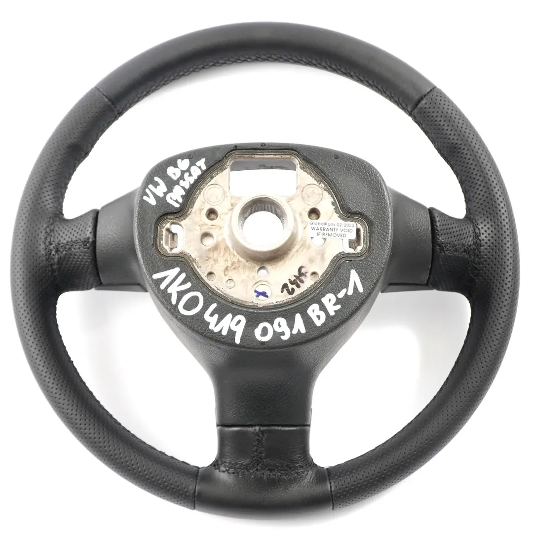 VW Volkswagen Passat B6 NOUVEAU Volant en cuir noir - SKU 1K0419091BR-1 - Numéro de pièce 1K0419091BR