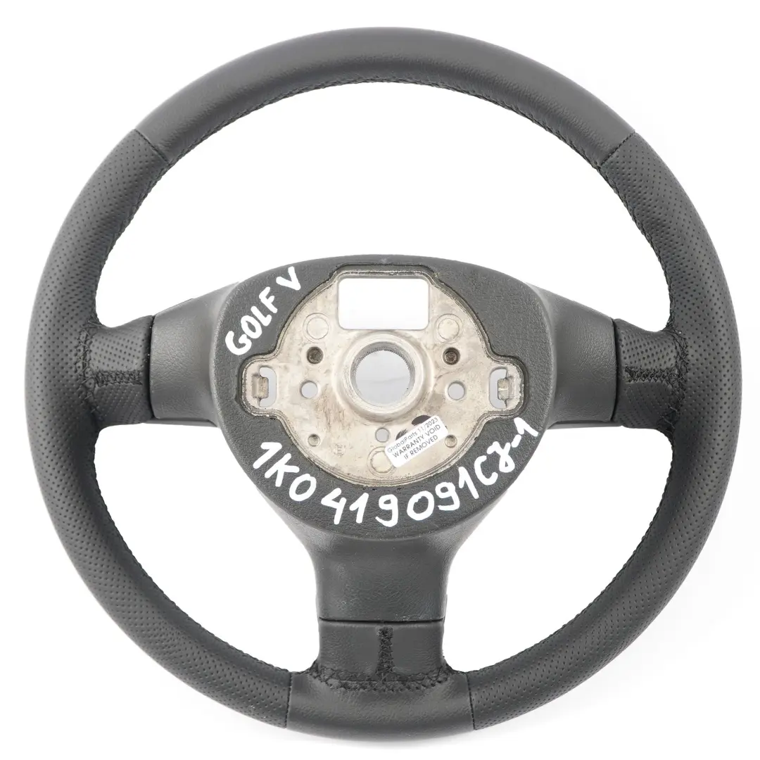VW Volkswagen Golf 5 GT NUOVO Volante in pelle nera - SKU 1K0419091CJ-1 - Numero di parte 1K0419091CJ